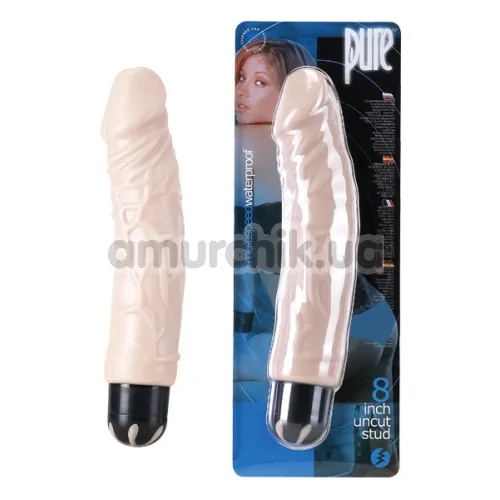 Вібратор Pure Uncut Stud, тілесний