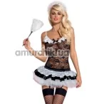 Костюм горничной Obsessive Housemaid, чёрный - Фото №1