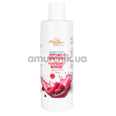 Масажний лубрикант MyLove Aroma Series Personal Lubricant 2in1 Raspberry - малина, 300 мл - Фото №1