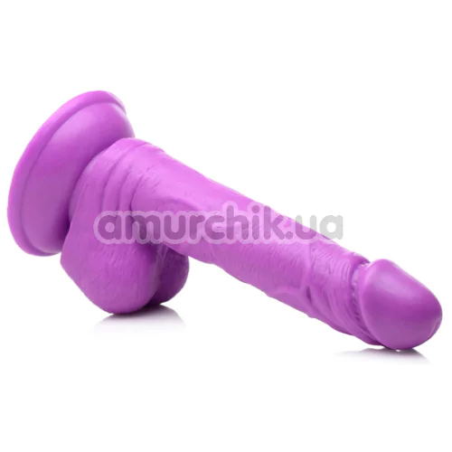 Фаллоимитатор Pop Peckers Dildo With Balls 6.5, фиолетовый