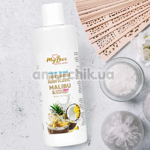Масажний лубрикант MyLove Aroma Series Personal Lubricant 2in1 Malibu - Малібу, 300 мл
