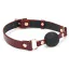 Кляп Liebe Seele Wine Red Silicone Ball Gag, бордово-чорний - Фото №2