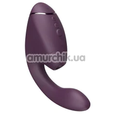 Вібратор з вакуумним стимулятором Womanizer Next Duo, фіолетовий - Фото №1