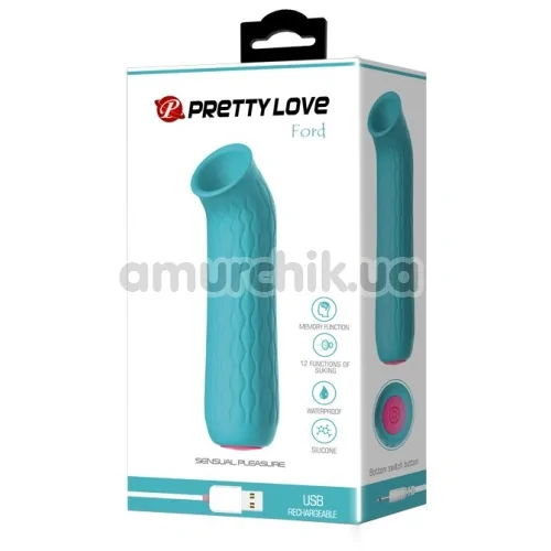 Симулятор орального сексу для жінок Pretty Love Ford, блакитний