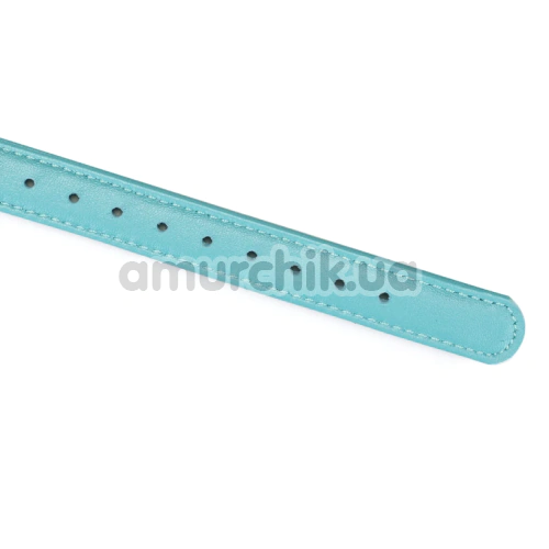 Кляп Liebe Seele Siren's Cove Lamb Leather Ball Gag With Velvet Lining, голубой