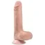 Фалоімітатор Dual-Layered Silicone Nature Cock LV4001, тілесний - Фото №2