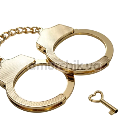 Наручники DS Fetish Luxury Metal Handcuffs, золоті
