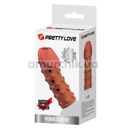 Насадка на пенис Pretty Love Penis Sleeve Griff, телесная