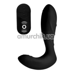 Вібростимулятор простати UnderControl Silicone Prostate Vibrator with Remote Control, чорний - Фото №1