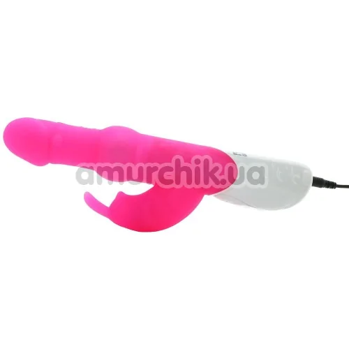 Вибратор Beads Rabbit Vibrator With Rotating Shaft, розовый
