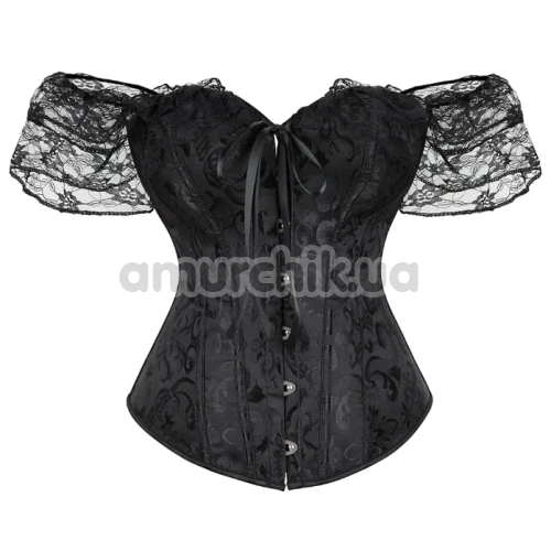 Корсет Star Night Women Lace Short Sleeve Corset, черный