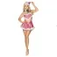 Костюм новорічний JSY Sexy Lingerie рожевий: топ + спідничка + чокер - Фото №1