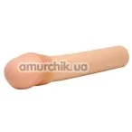 Насадка-удлинитель пениса Cyberskin 2 Transformer Penis Extension, телесная - Фото №1