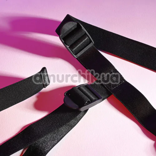 Трусики для страпона Evolved Gender X Pleasure Harness, черные