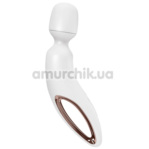 Універсальний вібромасажер Satisfyer Wand-erland, білий - Фото №1