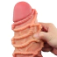 Фалоімітатор Dual-Layered Silicone Nature Cock LV411072, коричневий - Фото №12
