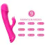 Вібратор Boss Series Rabbit Vibrator Rubberco, рожевий - Фото №8