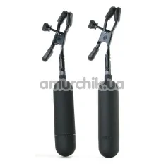 Зажимы для сосков с вибрацией Cordless Vibrating Nipple Clamps - Фото №1