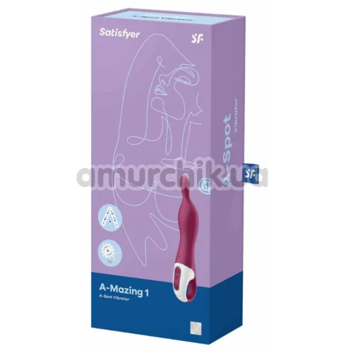 Вібратор для точки G Satisfyer A-Mazing 1, бордовий