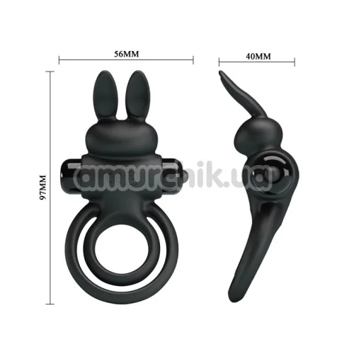 Віброкільце Pretty Love Vibrant Penis Ring III, чорне
