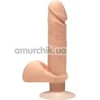 Вибратор The D Dual Density Perfect D Vibrating 7 Inch With Balls, телесный - Фото №1