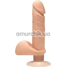 Вибратор The D Dual Density Perfect D Vibrating 7 Inch With Balls, телесный - Фото №1