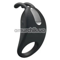 Віброкільце Pretty Love Rabbit Vibrator, чорне - Фото №1
