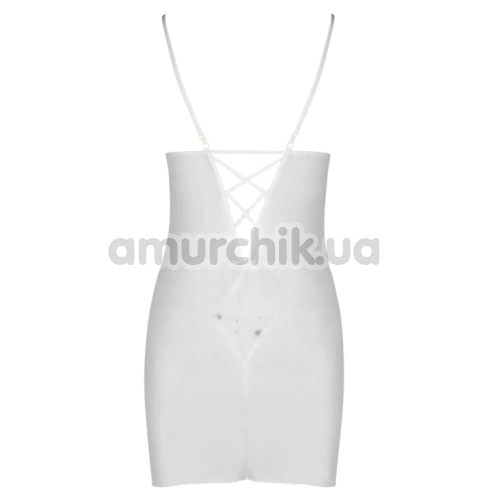 Комплект Passion Free Your Senses Lovelia Chemise, белый: пеньюар + трусики-стринги