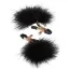 Зажимы для сосков Entice Accesories Feather Nipplettes, черные - Фото №1
