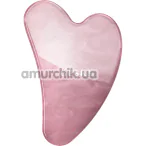 Массажер-скребок гуа ша Geske Rose Quartz Gua Sha 5 in 1, розовый - Фото №1