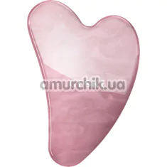 Массажер-скребок гуа ша Geske Rose Quartz Gua Sha 5 in 1, розовый - Фото №1