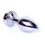 Анальная пробка с радужным кристаллом Exclusivity Jewellery Silver Plug, серебряная - Фото №3