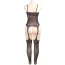 Комбинезон Star Night Open Net Top Bodystocking, черный - Фото №6