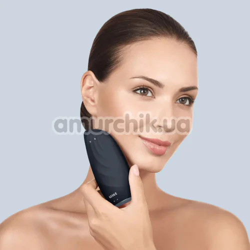 Щетка для лица Geske Sonic Thermo Facial Brush & Face-Lifter 8 in 1, черная