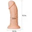 Фаллоимитатор Realistic Curved Dildo 9.5, телесный - Фото №3