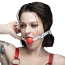 Кляп Feral Feelings Silicon Ball Gag, червоно-білий - Фото №2