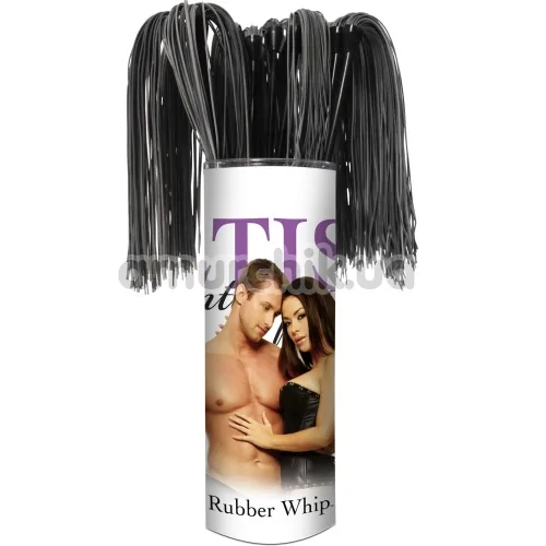 Флоггер Fetish Fantasy Series Rubber Whip, черный