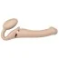 Безремневой страпон с вибрацией Strap-On-Me Vibrating Bendable Strap-On M, телесный - Фото №1