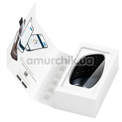Щетка для лица Geske Sonic Thermo Facial Brush & Face-Lifter 8 in 1, черная