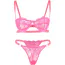 Комплект Star Night Sultry Sleep Lingerie Set, розовый: бюстгальтер + трусики - Фото №7