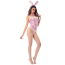 Костюм зайчика JSY Sexy Lingerie 5813, рожевий: боді + вушка + краватка-метелик + колготки - Фото №2