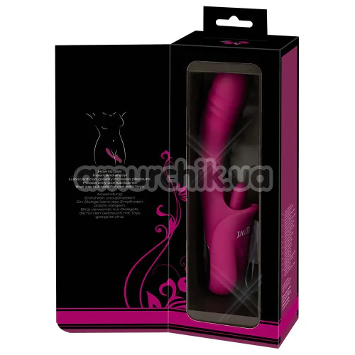 Вібратор з поштовхами Javida Licking & Thrusting Vibrator, рожевий