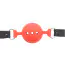 Кляп DS Fetish Mouth Silicone Ball Gag L, червоно-чорний - Фото №2