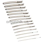 Набір з 14 уретральних вставок Penis Plug 14-Piece Dilator Set, срібний - Фото №1