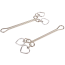 Затискачі для сосків Senuelo Fetish Fantasy Heart Nipple Clamps, срібні - Фото №4