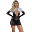 Сукня Star Night Sensual Party Mini Dress, чорно-біла - Фото №1