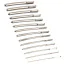 Набор из 14 уретральных вставок Penis Plug 14-Piece Dilator Set, серебряный - Фото №1