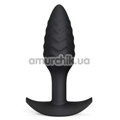 Анальная пробка Dorcel Wavy Plug, черная - Фото №1