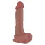 Фаллоимитатор Natural Play Silicone Dildo D2, телесный - Фото №2