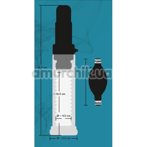 Вакуумная помпа с вибрацией Vibrating Multi Pump and Masturbator, прозрачная